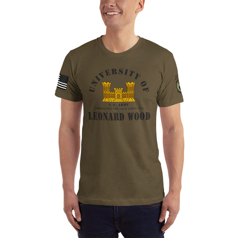 University of Leonard Wood Engineer Made In the USA T shirt