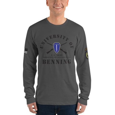 University of Benning Infantry Made In The USA Long sleeve t-shirt